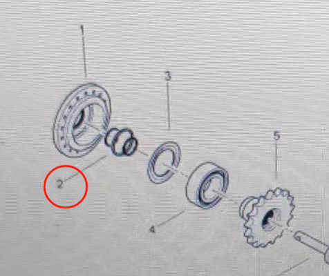 BF800C حلقة صفيحة الجهاز المقاومة للغبار 320052502 حلقة الاحتفاظ بالفولاذ المقاوم للصدأ لأجزاء احتياطية من أجزاء أرضية