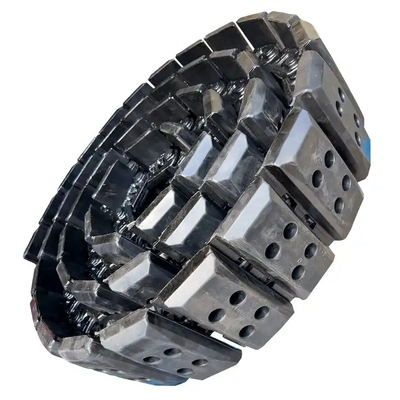 مجموعة الأحذية المطاطية 300x170mm لـ ABG BOMAG Asphalt Pavers 14272215