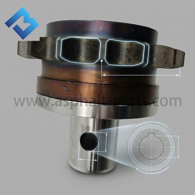 Paver Auger Chain Pulley Wheel 2011495 S2100-2 Aggregate Conveyor Drive Sprocket Steel Gray