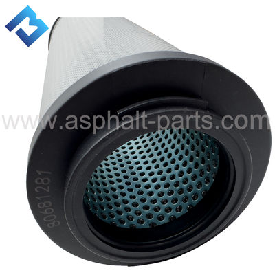 RM80681281/1298528 عنصر تصفية الزيت الهيدروليكي نظام هيدروليكي لأسفلت طابور لـ P7820 بناء الطرق عالية الجودة