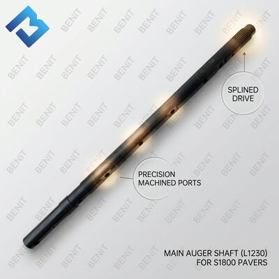 S1800 Asphalt Paver Auger Shaft 4622012299 Auger Stirring Shaft L1230 Single-Axis  Spare Parts